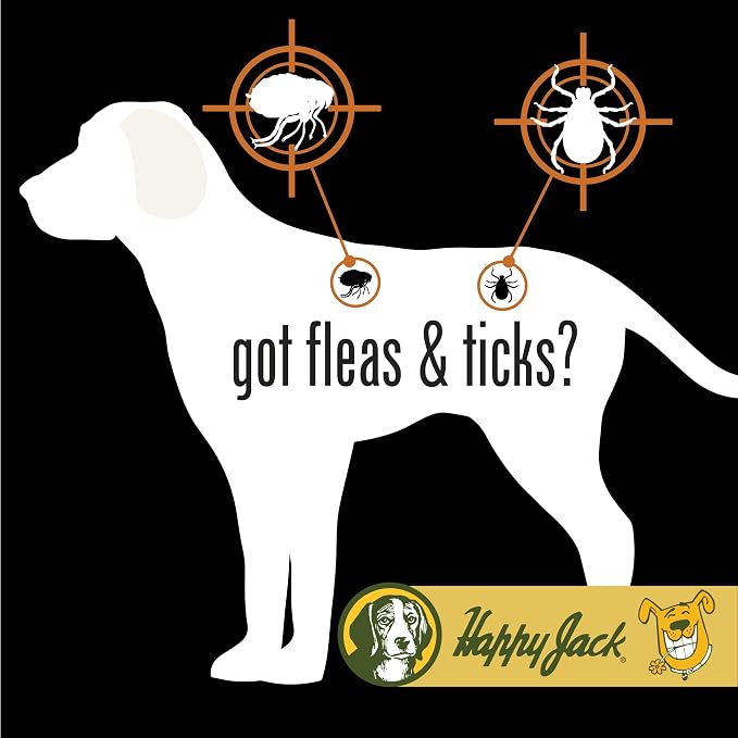 Happy Jack Paracide Flea & Tick Shampoo for Dogs & Cats, 8 oz | Medicated Treatment, Kills Fleas, Ticks & Mites on Contact, 30-Day Prevention, Deep Coat & Skin Protection, Sensitive Pets