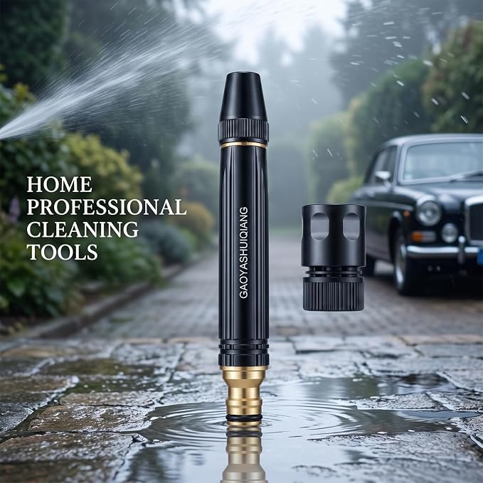High Pressure Car Wash Nozzle – 2026 Upgraded Garden Hose Sprayer with Quick Connect,Heavy Duty for Car Wash,Showering Pets,Garden Watering & Outdoor Cleaning