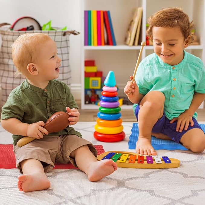 Woanger 6 Pcs Garden Kneeling Mat Foam Knee Mat Gardening Waterproof Knee Cushion for Baby Bath Seat Floor Yoga Exercise Seating Praying Work Classroom, 15.7 x 7 x 0.8 Inch (Multicolor)