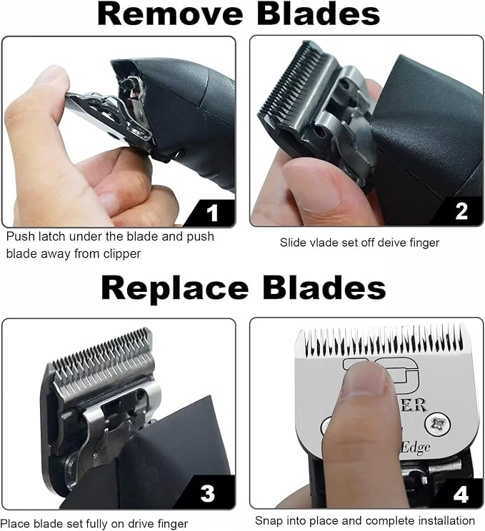 Dog Grooming Blade kit,Compatible with Andis/Oster A5,Wahl KM10 | Stainless Steel Blade,Include Size 40+10+30+15+7FC+5FC+4FC+3FC+5/8HT+3/4HT+T84+T10+5/8N Toe Blade,13 Pack