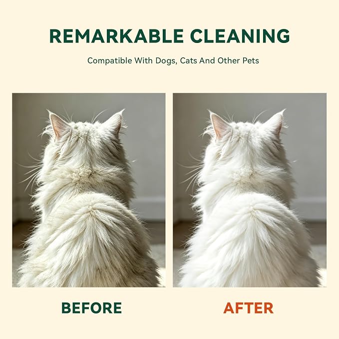 ECO PET Glove Wipes for Dogs & Cats, Hypoallergenic Unscented Cleaning & Deodorizing Bath Wipes, Coconut Oil Nourishing Fur Pet Grooming Gloves, 20pcs