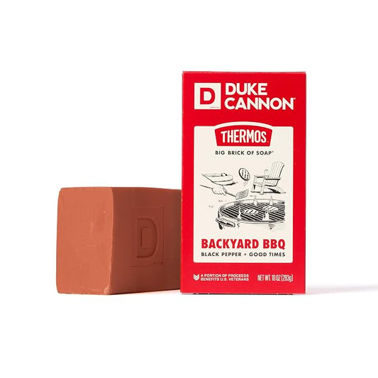 Duke Cannon x THERMOS Big Brick Bar Soap for Men, Backyard BBQ Scent, Extra Large 10 oz Bar