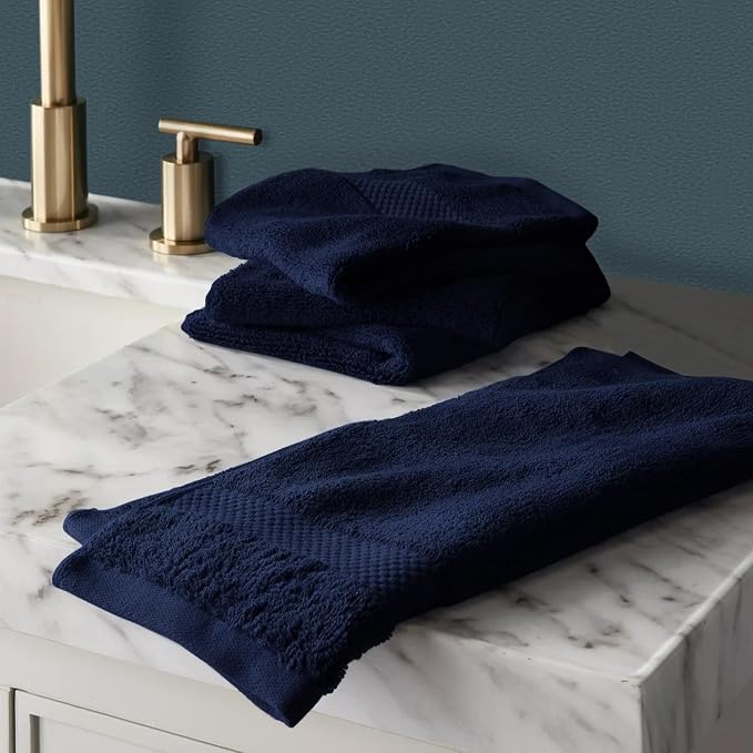 100% Organic Cotton Towels 650 GSM Plush Feather Touch Quick Dry Wash Cloth, Pack of 12 GOTS Certified, Oeko-Tex Green Certified, Organic Cotton Wash Cloth, 13"X13"