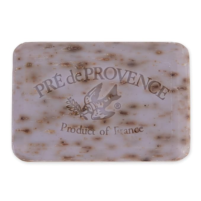 Pre de Provence Artisanal Soap Bar, Enriched with Organic Shea Butter, Natural French Skincare, Quad Milled for Rich Smooth Lather, Lavender, 8.8 Ounce