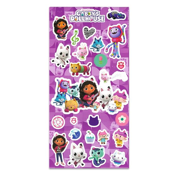 Gabby's Dollhouse Kids Shampoo, Conditioner, Body Wash 8 Oz Bottle - Bundle with 3-in-1 Berry Scented Body Wash, Shampoo & Conditioner Plus Stickers, More | Gabby's Dollhouse Bathroom Set