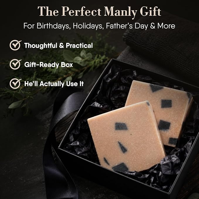 360Feel Dead Sea Mud Soap - Made in the USA - Castile Handmade, All Natural, Cold Processed - Infused with Dead Sea Mud to Soothe and Calm the Skin - Rich, Creamy Lather (5 oz)