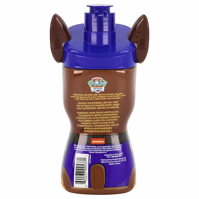 Taste Beauty “PAW Patrol” 3-in-1 Kids’ Shampoo, Kids’ Conditioner, and Bodywash, 14 Ounces, (Scent) (Pack of 2)