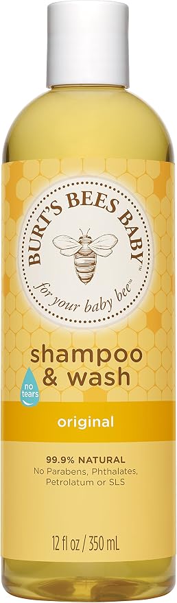 Burt's Bees Baby Shampoo & Wash, Original Tear Free Baby Soap - 12 Ounce Bottle