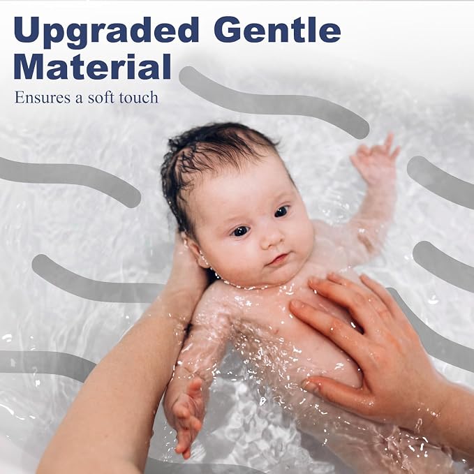 Gecork 28 PCS Shower Floor Non Slip Stickers with Strong Adhesive, Invisible & Durable Anti Slip Shower Stickers with Scraper for Bath Tub, Pools and Stairs, Grey, Wavy