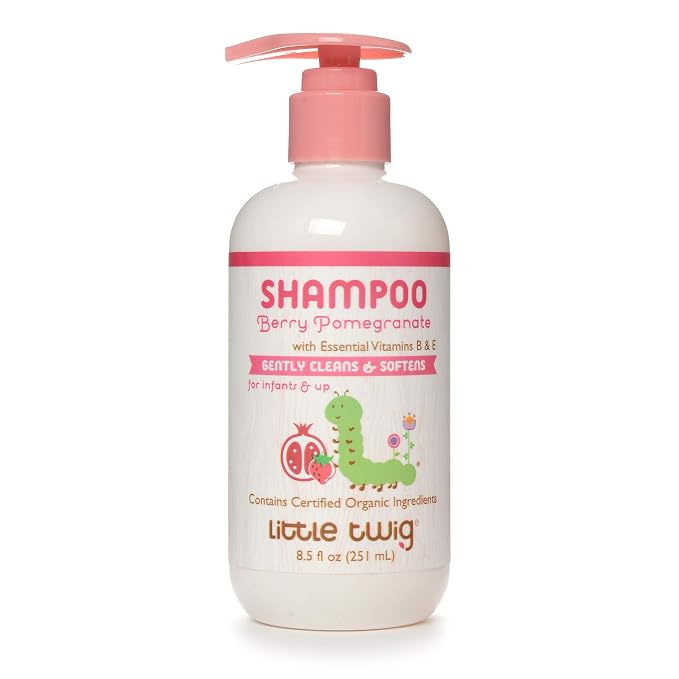 Little Twig Shampoo, Natural Plant Derived Formula, Berry Pomegranate, 8.5 fl oz.