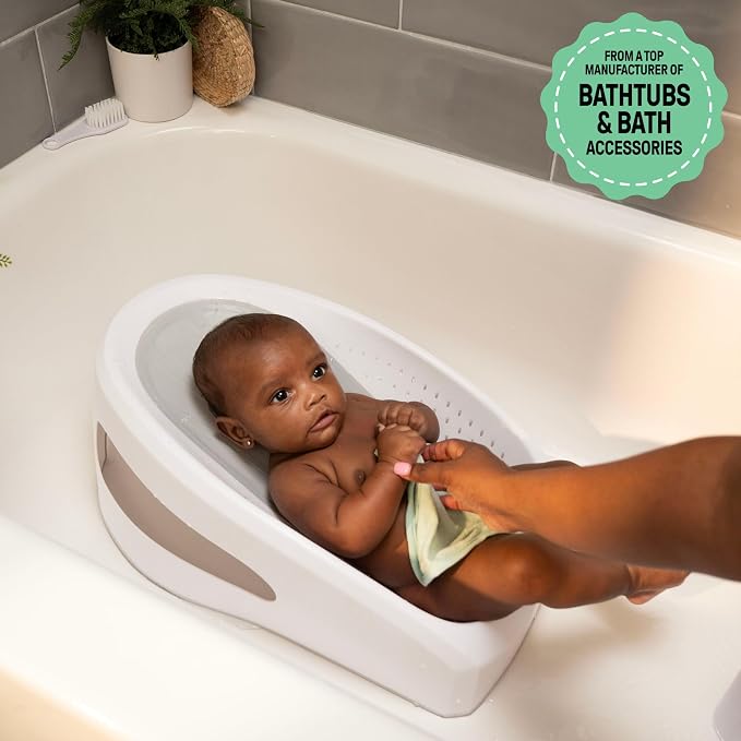 ity by Ingenuity Easy Rinse Bather Baby Bath Seat, Non-Slip Soft Support, 0-6 Months, Up to 20 lbs (Pack of 2)