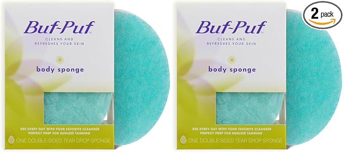Buf-Puf Body Sponge | Exfoliating | Dermatologist Developed | Reusable | Pack of 2