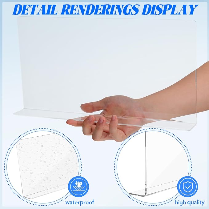 Cabilock Kitchen Sink Splash Guard 13.77X8.26X1.96In Clear Acrylic Water Barrier for Bathroom and Kitchen Countertop Anti-Splash Protection