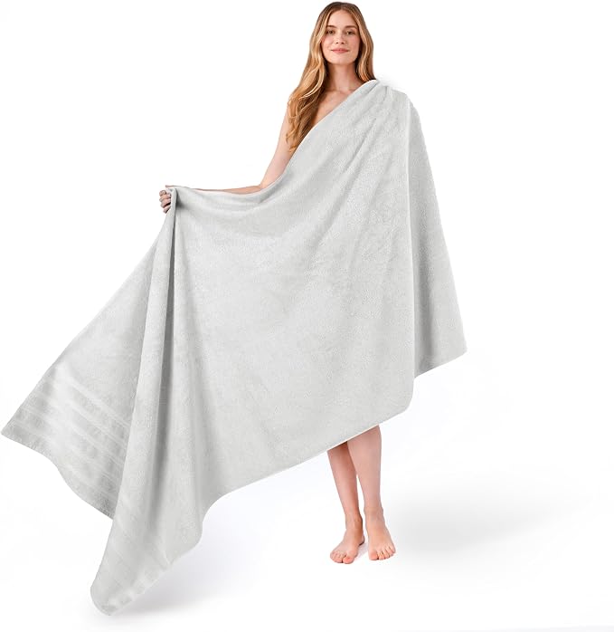 American Soft Linen 100% Cotton Luxury Turkish Towels, 35x70 XL Bath Sheet | Soft Absorbent Quick Dry OEKO Tex Standard 100 Certificated Durable Machine Washable Breathable Premium Hotel Quality