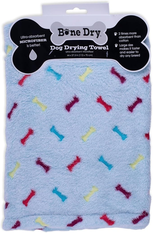 Blue Bones Burn Out Microfiber Pet Drying Towel
