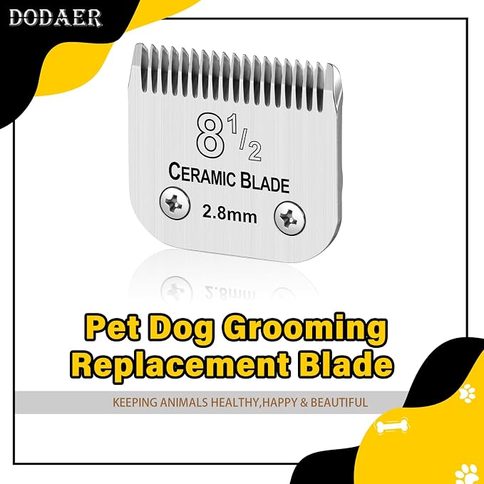 8 1/2 Dog Grooming Ceramic Blade,Compatible with Andis ,Oster A5,Wahl KM10 | Cut Length 7/64"(2.8mm)