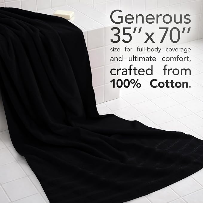 American Soft Linen 100% Cotton Luxury Turkish Towels, 35x70 XL Bath Sheet | Soft Absorbent Quick Dry OEKO Tex Standard 100 Certificated Durable Machine Washable Breathable Premium Hotel Quality