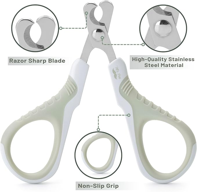 Mr. Pen- Cat Nail Clipper, Stainless Steel | Professional Sharp Cat Claw Trimmer for Small and Medium Cats, Pet Nail Clipper with Sturdy Non Slip Handle