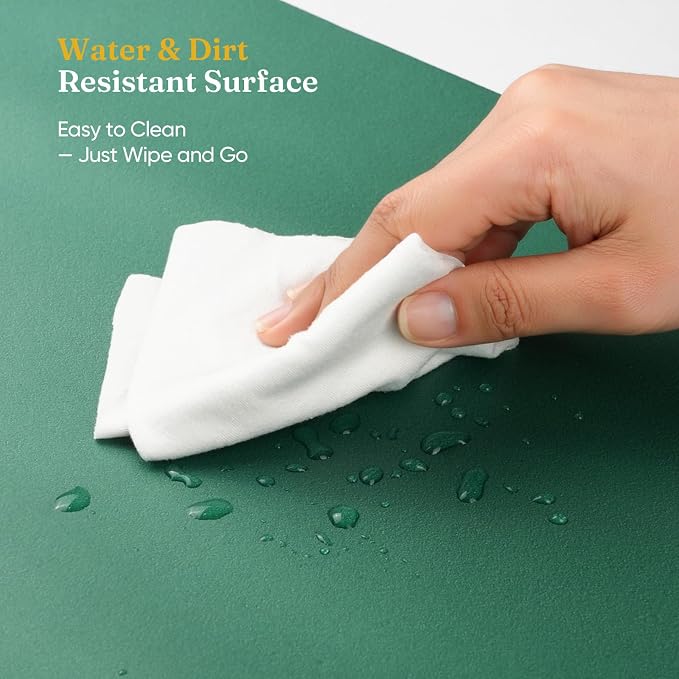Grenebo High-Density NBR Foam Garden Kneeling Pad, 1.6" Extra Thick Gardening Pad for Kneeling, Ultra Soft Kneeling Pad for Gardening, Work, Exercise, Yoga, 17.3×11×1.6 in (1, Green)