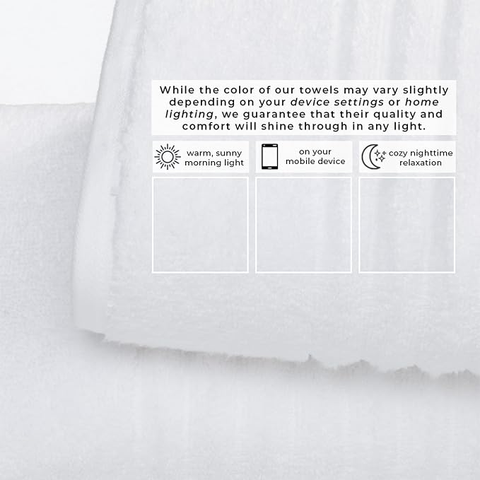 Great Bay Home 2 Pack Bath Sheet Set - 100% Cotton Towel Set - Absorbent & Quick-Dry Oversized Towels for Bathroom (White)