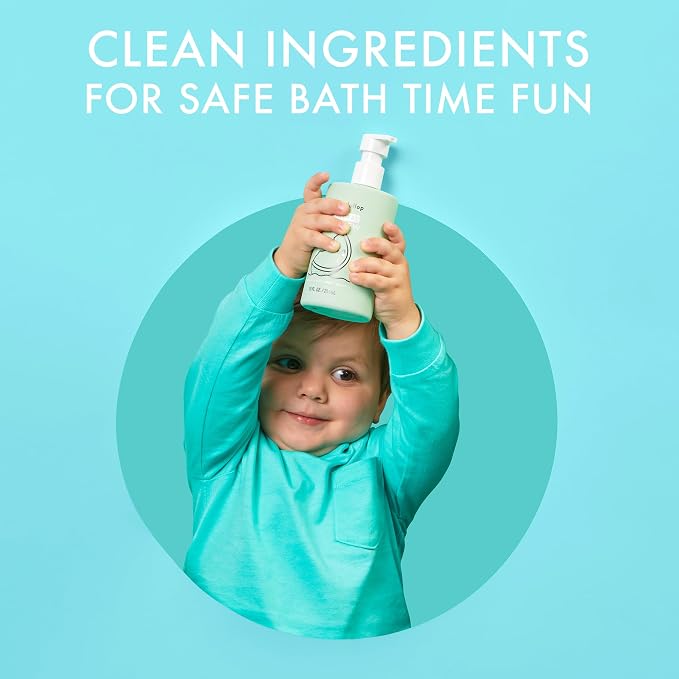 Dabble & Dollop Honeydew + Vanilla Kids 3-in-1 Body Wash, Shampoo & Bubble Bath Bundle – Gel + Foam Whip Set, Tear-Free, Gentle, Natural-Origin, Hypoallergenic and Safe for Sensitive Skin (Pack of 2)