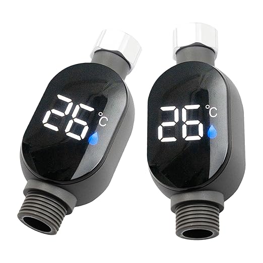 Shower Temperature Meter LED Digital Display Temperature Gauge Household Water Thermometers Waterproof Bath Thermostat