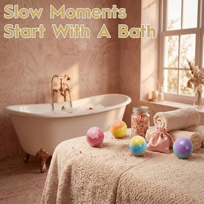 Bath Bombs Gift Set for Women - 15 Pack Handmade Organic Bath Bombs with Essential Oils & Shea Butter, Natural Relaxing Spa Bubble Bath Fizzies, Birthday Gifts for Mom, Wife, Her