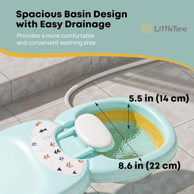 Hair Washing Station for Kids Children's Shower Seat - Toddler Portable Hairwashing Station for Home - Baby Hair Wash Bath Seat Adjustable Shampoo Chair for 0 to 16 Years Old