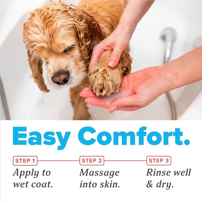 OxyMed Vet Strength Hot Spot Medicated Dog Shampoo, Itchy Skin Relief, Deep Cleaning, Healing Formula with Chlorhexidine, Lidocaine & Oatmeal, 20oz