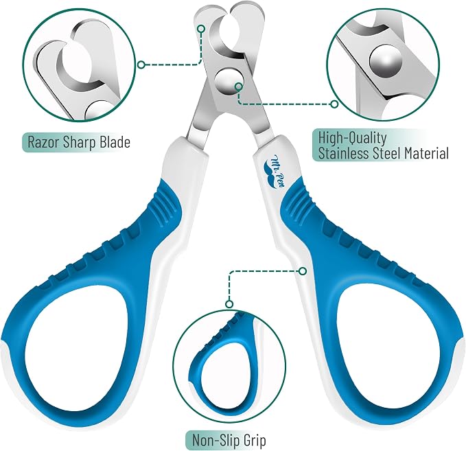 Mr. Pen- Cat Nail Clipper, Stainless Steel | Professional Sharp Cat Claw Trimmer for Small and Medium Cats, Pet Nail Clipper with Sturdy Non Slip Handle