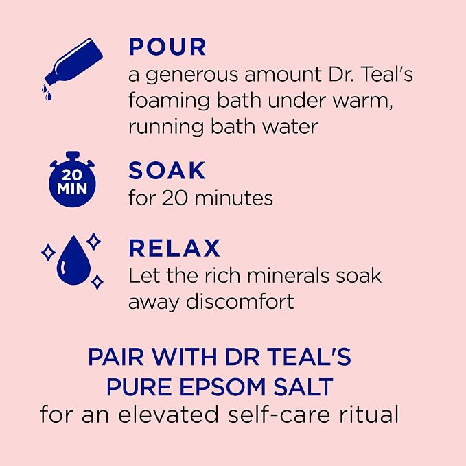 Dr Teal's Epsom Salt Magnesium Soak, Limited Edition Hawaiian Bliss, 3lbs (Pack of 2)