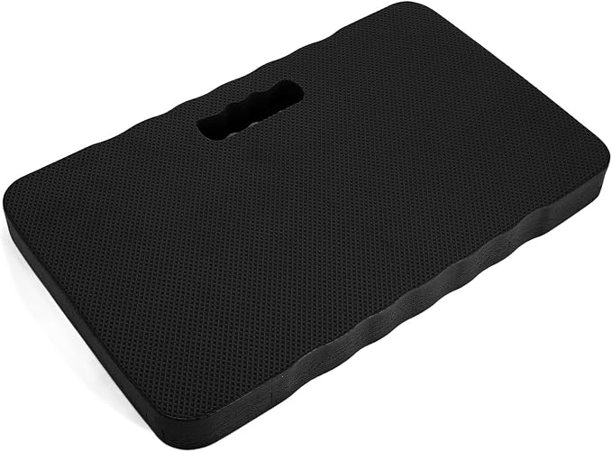 KIMISS EVA Garden Kneeling Pad Extra Thick Kneeling Pad Yaga Cushion for Gardening Bath Gray Compress and Over Time to Designed Ground Stone on or 4cm Knee (Black)