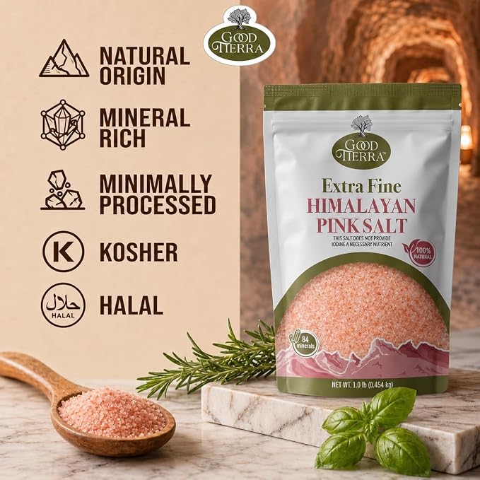 Good Tierra Extra Fine Himalayan Pink Salt, 1 Ounce (Pack of 1)