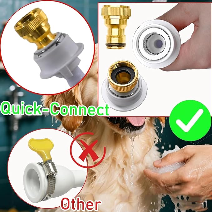4m /13.12ft Quick-Connect Sink Spray Rrubber Hose,Shampoo Sprayer Handheld Hose Portable Sink Spraye Strainers for Bathing Baby,Pets Shower,Rinsing Vegetables,Washing Hair