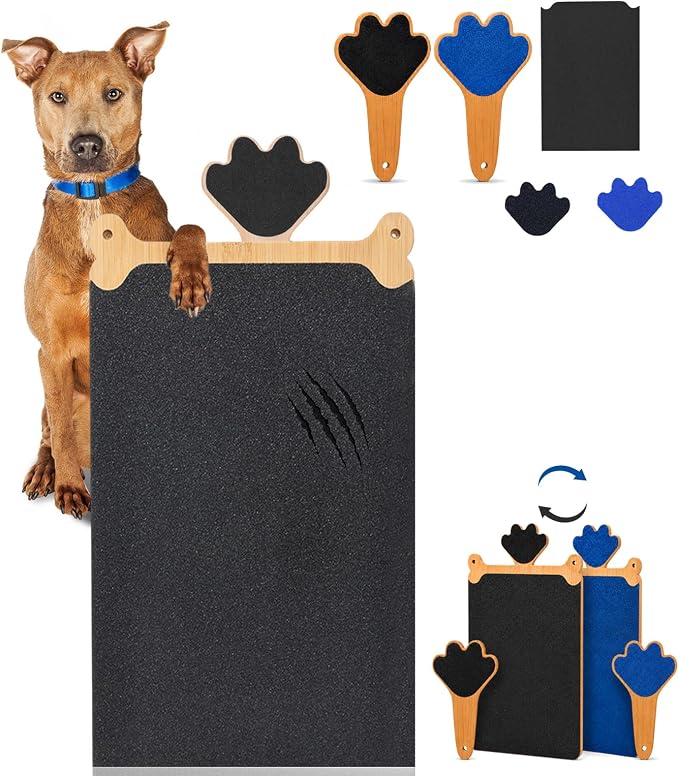 Dog Scratch Board Large Scratching Pad Multi-Functional Trimming Tool Alternative to Dog Nail Clippers and Pet Grinders Pet Nails Care for Dogs&Cats,Interactive Grooming Tool