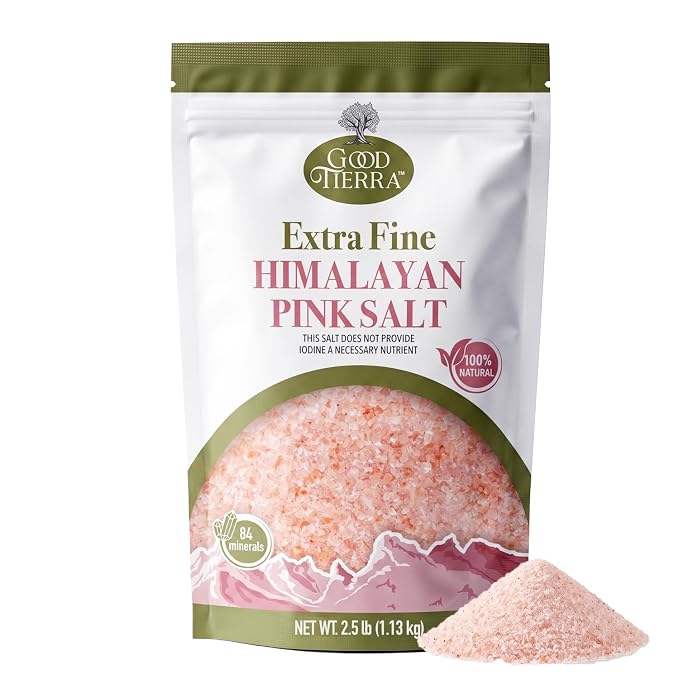 Good Tierra Himalayan Pink Salt in PET Bag - Extra-Fine Grain - 2.5 lb.