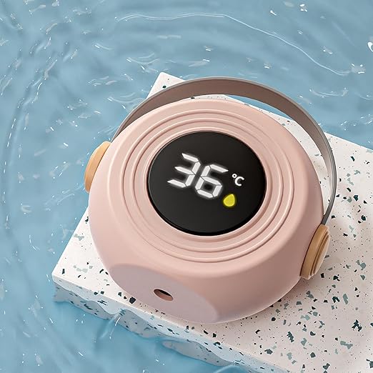 2025 Baby Bath Thermometer - Floating Bath Tub Water Temperature Thermometer with Safety Sensor Fast-Reading BPA-Free - Perfect for Infants Girls Boys Toddlers Newborns (Pink Sound System)