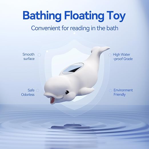 Baby Bath Thermometer for Tub,Digital Infants Water Temperature,LCD Display | Safety Floating Bath Toy,Bathtub Temperature Measure,Newborn & Toddler Essentials,Accurate Reading with Timer