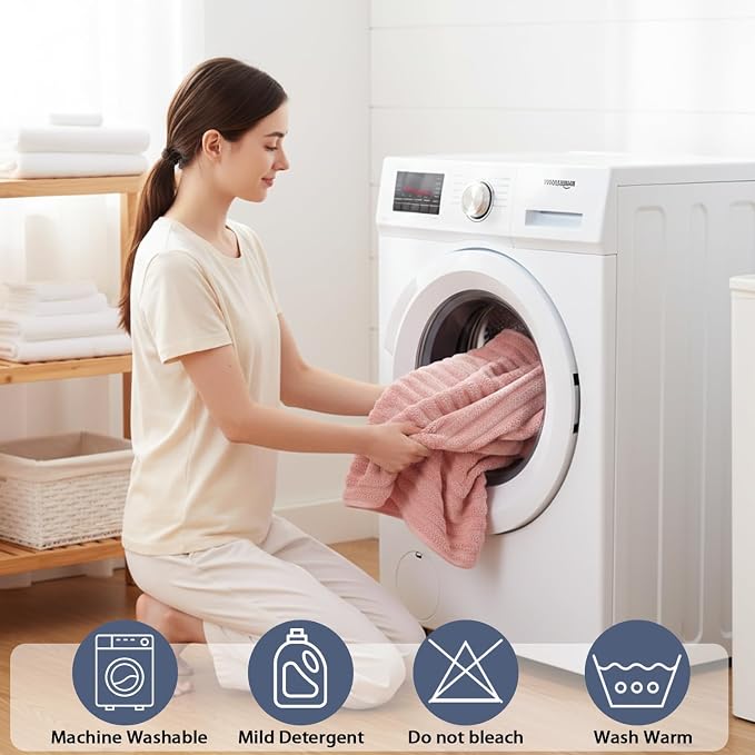 Oversized Bath Sheets 40x80 Inches Extra Large Bath Towels for Adults Super Soft Quick Dry Highly Absobent Microfiber Shower Towels for Bathroom, Pool, Gym, Yoga Towel (Pink, 2Piece)