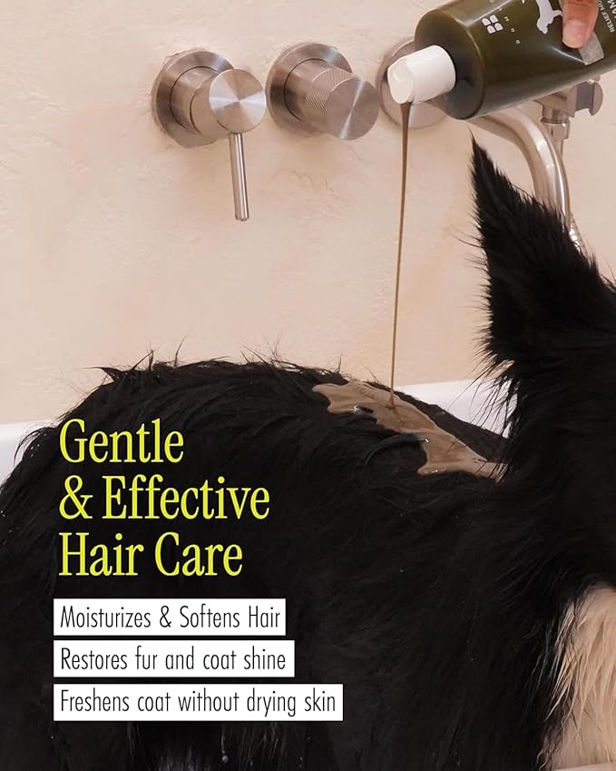 BRMUD Relief Mud Shampoo for Dogs | Soothing, Hypoallergenic, Tearless Deodorizing Dog Shampoo w/Nourishing Extracts | for Dogs & Puppies (16.9 fl oz)