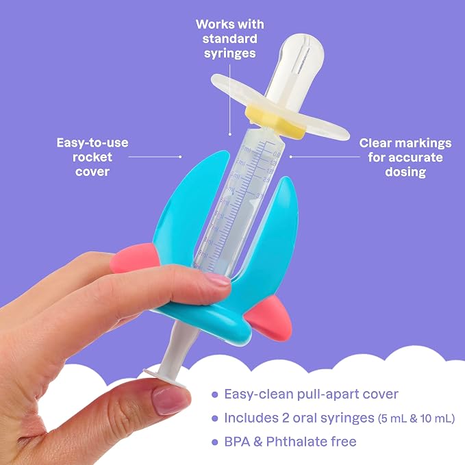 Playhouse MD Ultimate Cough and Cold Bundle – 5-in-1 Kit with Forehead & Ear Infrared Thermometer, Baby Nasal Aspirator & Nasal Bulb, Medicine Syringe Pacifier Dispenser | Toddler & Baby Essentials