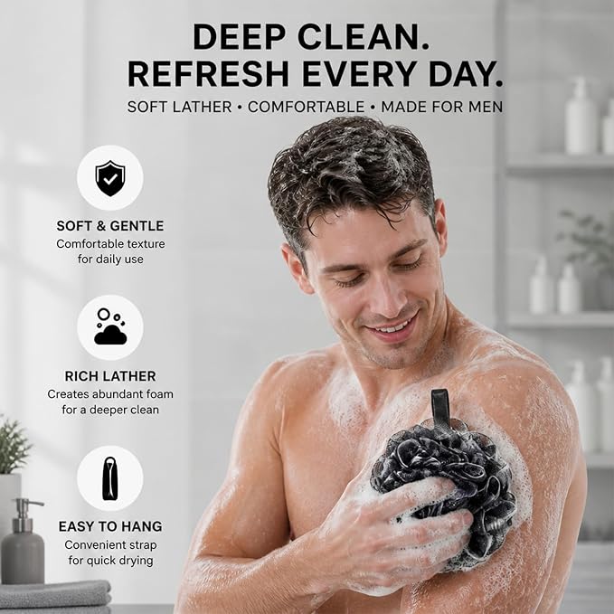 Bath Pillow for Tub,3D Mesh Neck Support,Non-Slip Suction Cups,Grey | Butterfly Design Bathtub Pillow with Bath Puff,for Head Neck Shoulder,Fast Drying,Machine Washable,Shower Gift for Adult