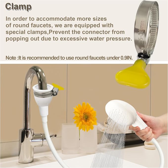 Sink Spray Rubber Hose Portable Shampoo Sprayer (1M hose)