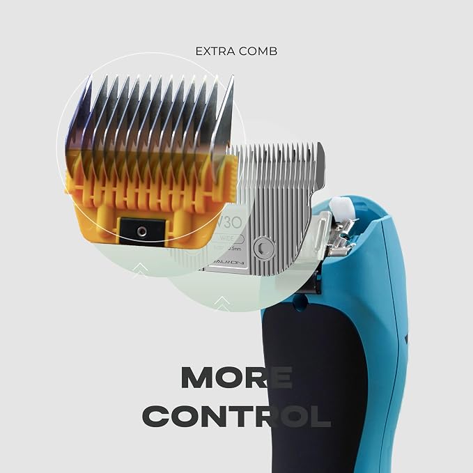 Stainless Steel A5 Wide Guide Comb – Metal Attachment for A5 Wide Blades, Compatible with Wahl KM, Andis, Oster, Heiniger – Smooth & Durable Grooming Guard (3mm / 1/8”)