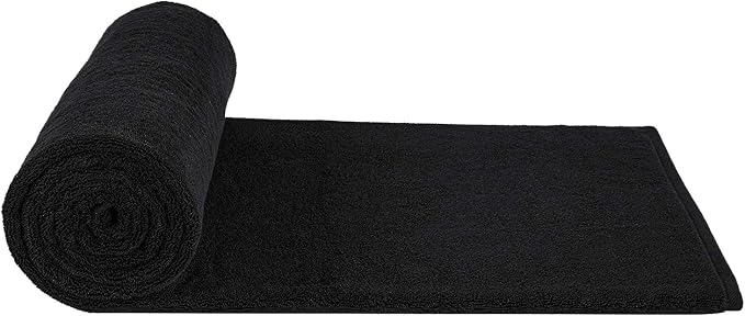 100% Cotton Oversized 40x80 Bath Sheet, Turkish Bath Towels for Bathroom Extra Large, Black Bath Sheet