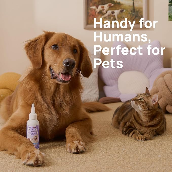 HICC PET Eye Wash for Dogs & Cats, Gently Cleans Eye Crust, Debris & Discharge, Eye Cleaner for Pets – Routine Eye Care & Cleaning 5.1 fl oz