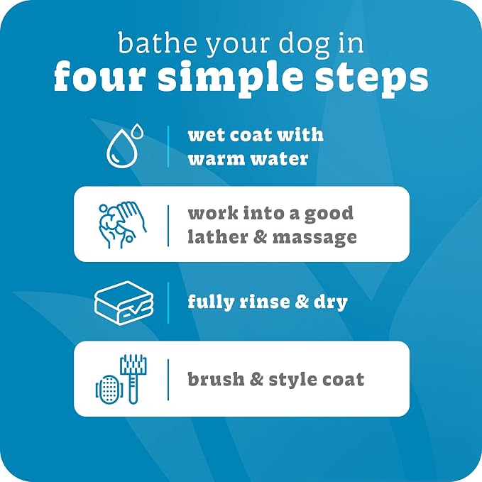 Espree Simple Shed Dog Shampoo & Conditioner, Shed Control Formula with Goat’s Milk, Oat Hydrolysates & Chamomile to Reduce Shedding, Moisturize, and Strengthen Coat, Gentle for Sensitive Skin, 20oz