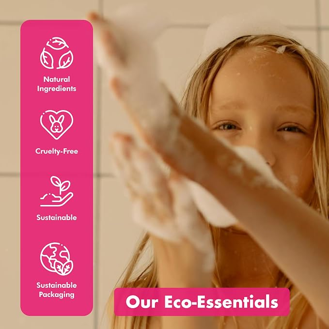 Tree Bottle Hydrolyzed Oat Protein + Squalane Shampoo Bar for Girls - 4.5oz - For all Hair Types - Gentle on sensitive Eyes & Scalp - Natural, Tear-Free, Sulfate & Paraben-Free - Made in USA - 4.5oz