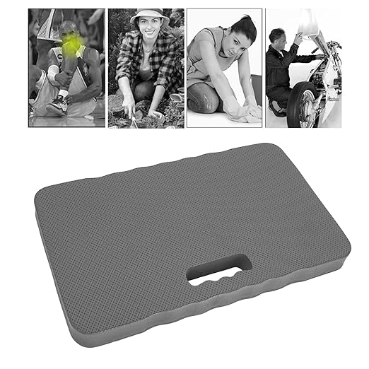 Yinhing Extra Thick Kneeling Pad, Yaga Kneeling Cushion for Gardening Cleaning Baby Bath Yoga,EVA Garden Kneeler Pad with Water Resistant Material 46x28x4cm (Gray)