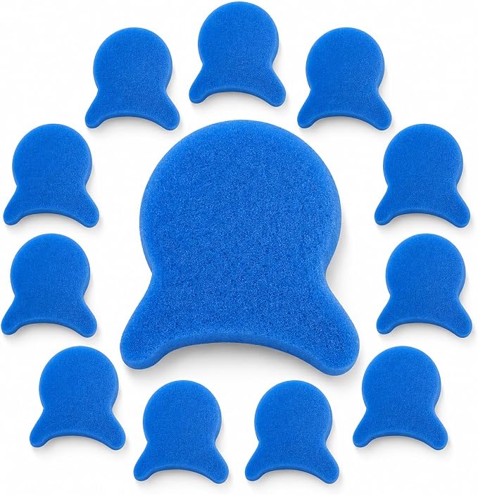 12 Pack Pet Hair Remover for Laundry, Reusable Laundry Hair Catcher for Washing Machine & Dryer, Effectively Removes Dog and Cat Fur, Lint, and Dander from Clothing, Bedding, and Coats